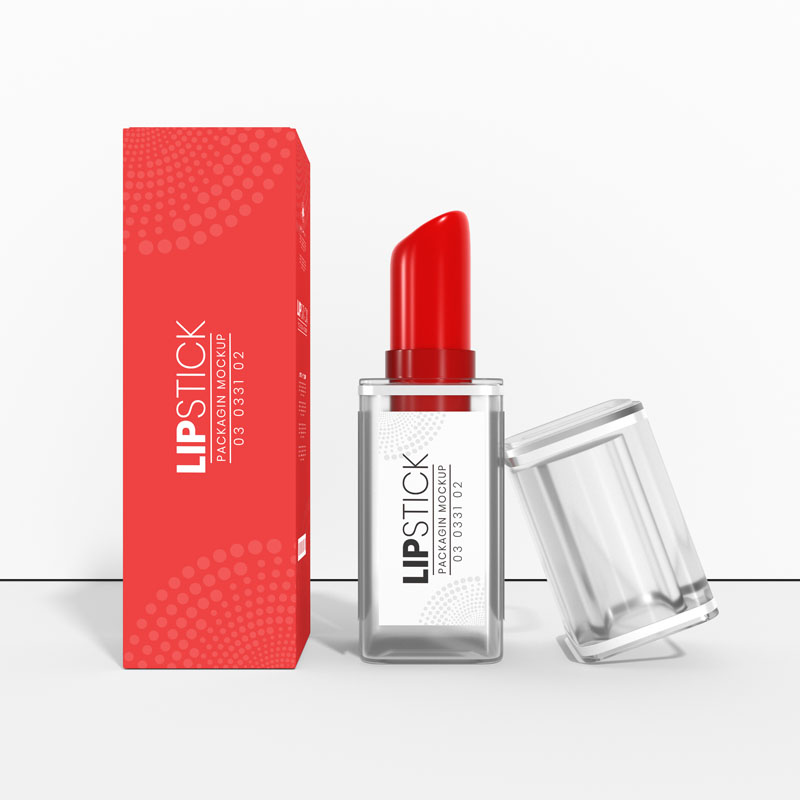 Batom vermelho cremoso com duração prolongada