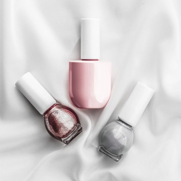 Trio de esmalte cremoso e cintilante