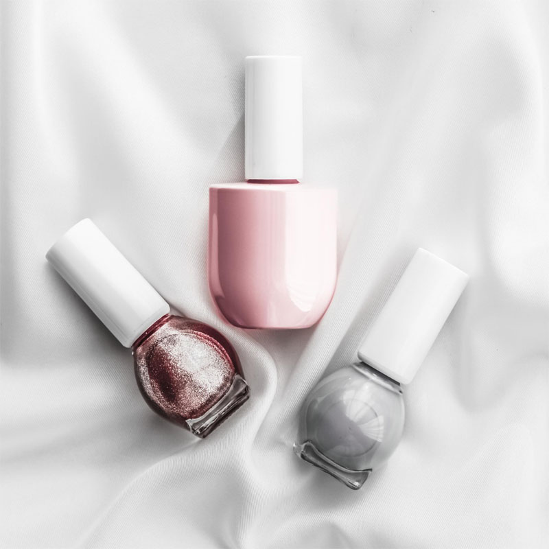 Trio de esmalte cremoso e cintilante