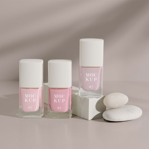Trio de esmalte cremoso paleta rosa
