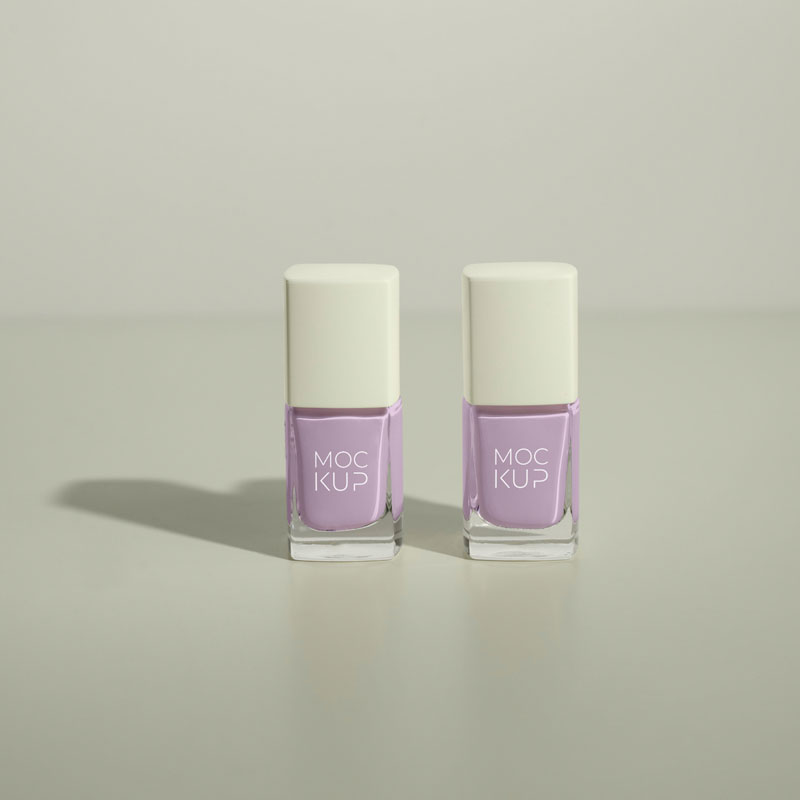 Dupla de esmalte cremoso em tom lilás